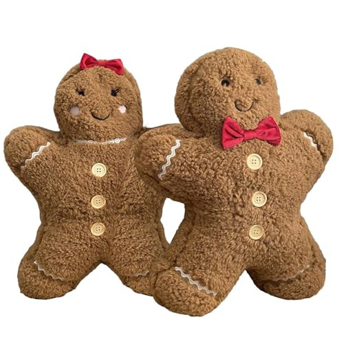 2pack Christmas Gingerbread Pillow Gingerbread Plush, Christmas Plus Gingerbread Man Pillow, Gingerbread Man Pillow Decor, Cute Christmas Decoration | Amazon (US)