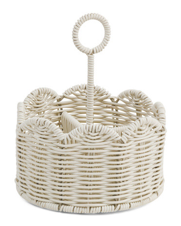 Scalloped Top Round Caddy | TJ Maxx