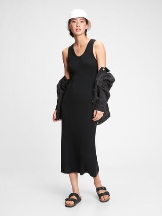 Sleeveless Ribbed Midi Sweater Dress | Gap (US)