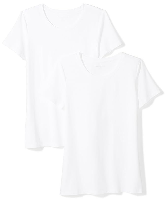 Amazon Essentials Women's 2-Pack Short-Sleeve Crewneck T-Shirt | Amazon (US)