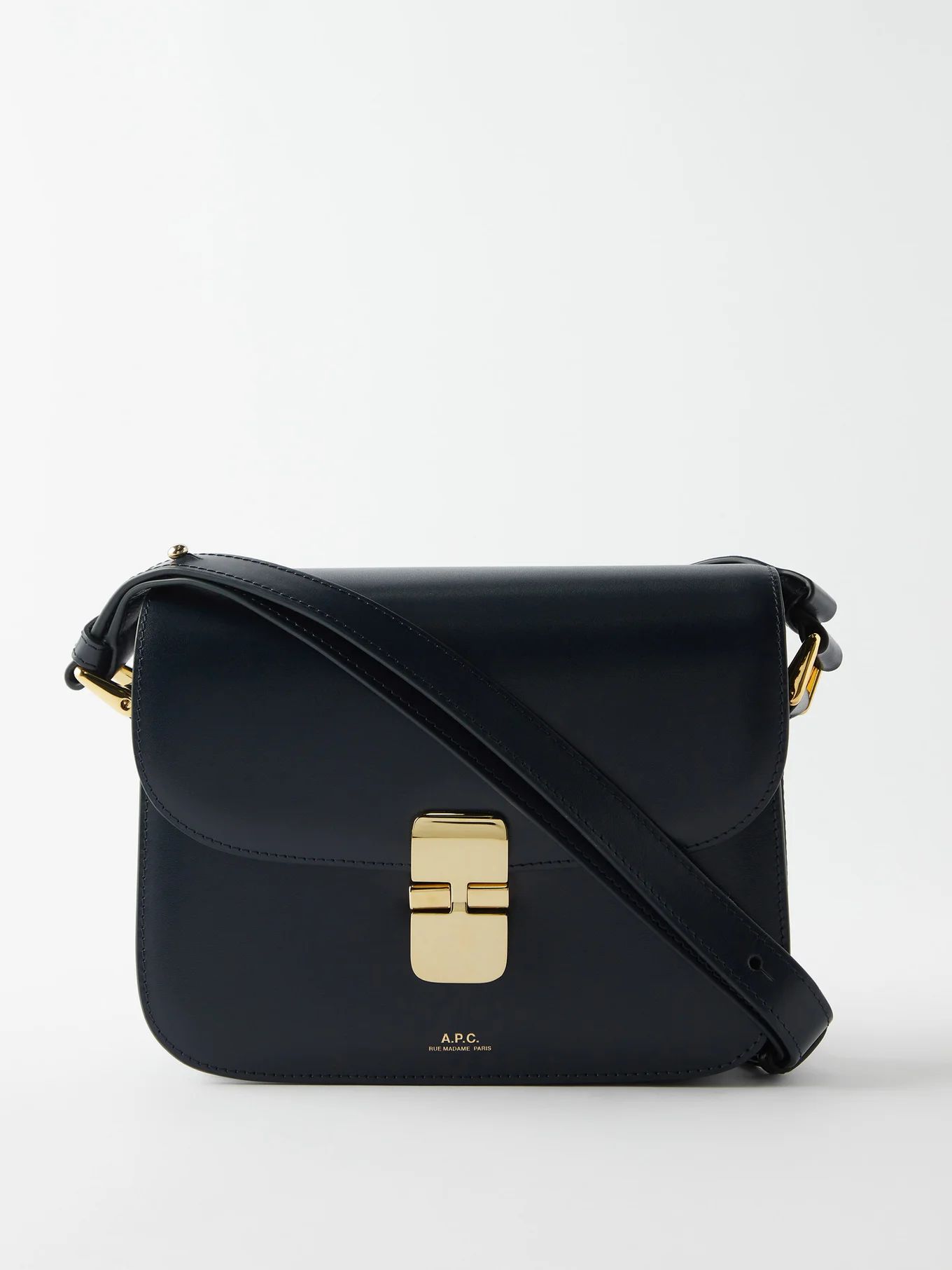 Grace small smooth-leather shoulder bag | A.P.C. | Matches (US)