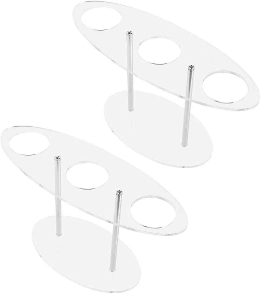 Ice Cream Cone Display Rack: 2Pcs Ice Cream Cone Holder 3 Hole Acrylic Waffle Cone Stand for Mini... | Amazon (US)