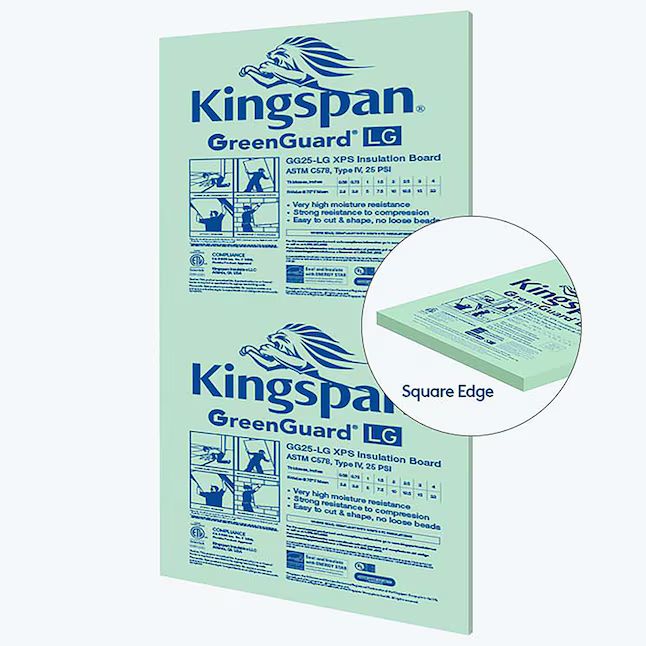 Kingspan Insulation R-5, 1-in x 4-ft x 8-ft Unfaced Foam Board Insulation | Lowe's