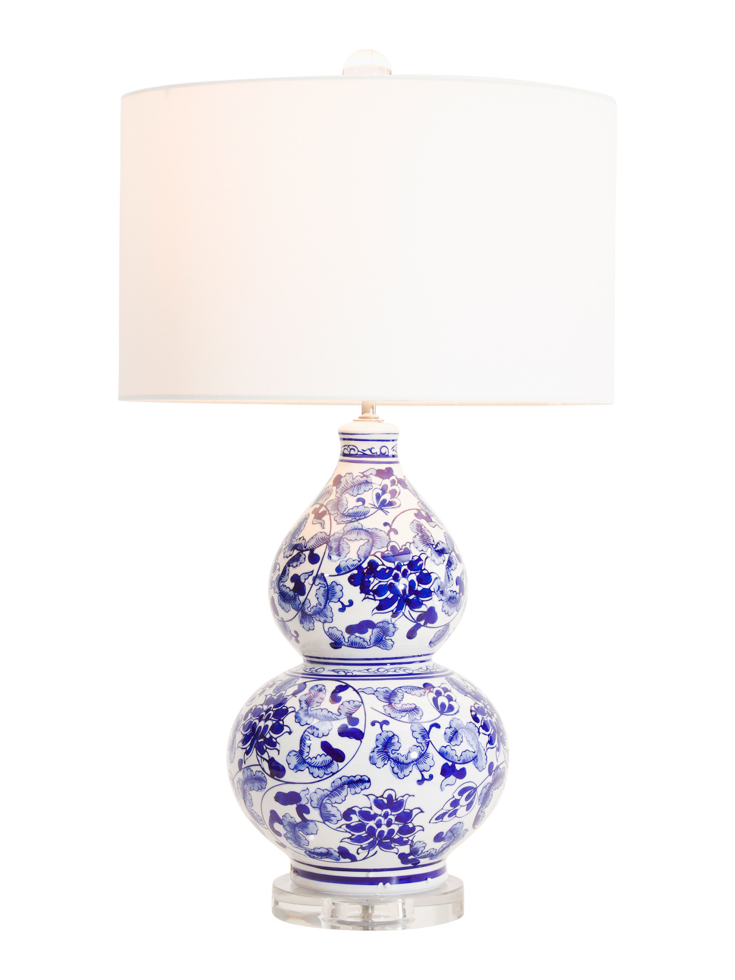15x27 Ming Floral Ceramic Acrylic Table Lamp | Bedroom | Marshalls | Marshalls