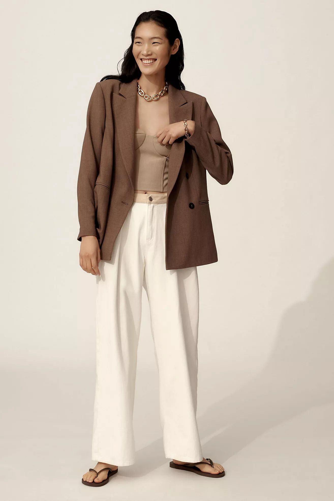 Maeve Oversized Blazer Jacket | Anthropologie (US)