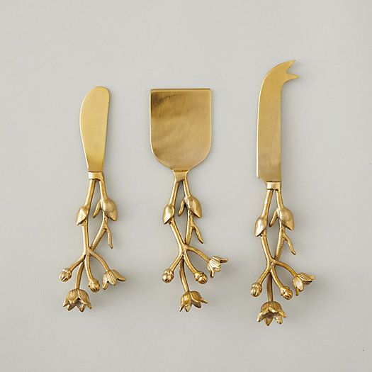 Floral Cheese Knife Set | Terrain