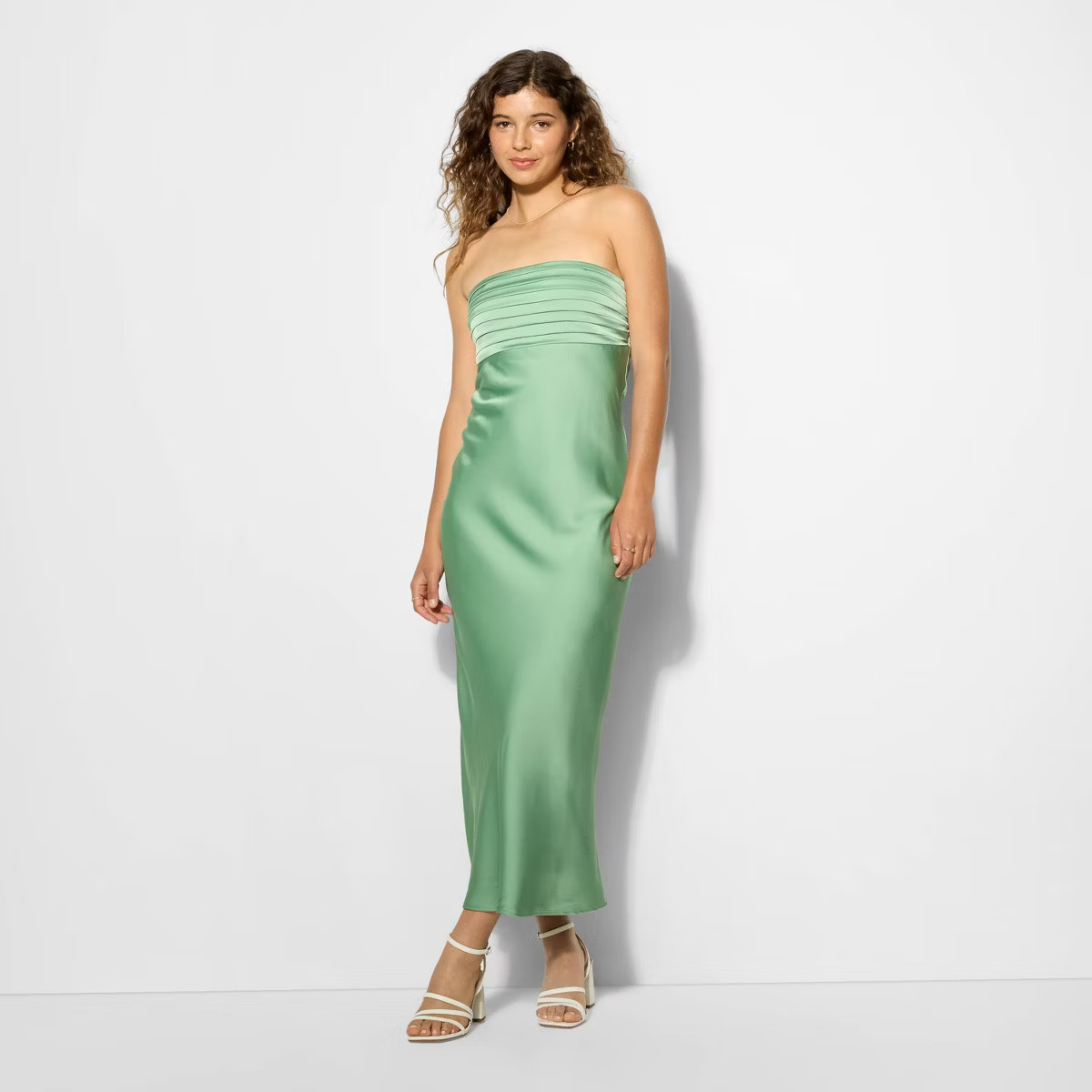 Women's Bias Cut Maxi A-Line Dress - Wild Fable™ Light Green | Target