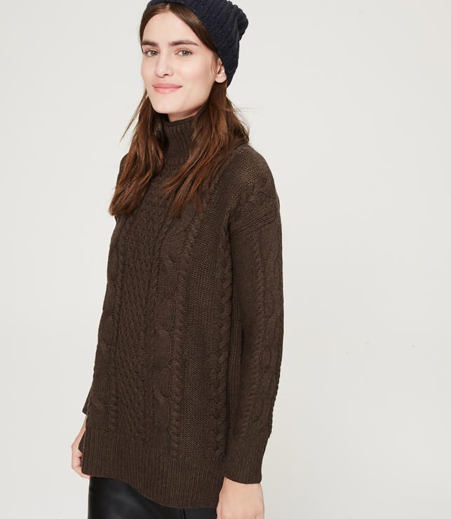 Cable Tunic Sweater | Loft
