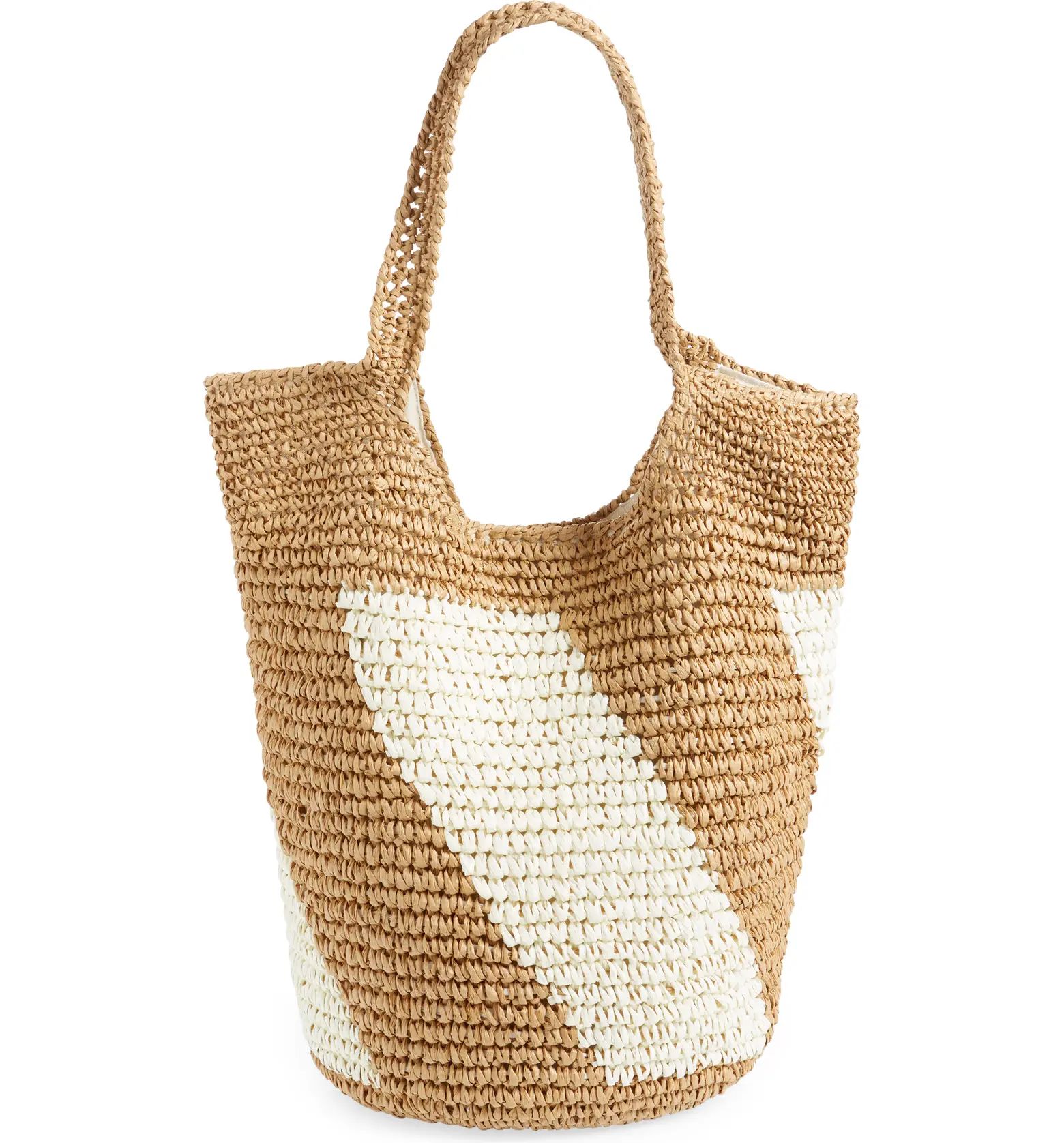 Demi Diagonal Straw Shoulder Bag | Nordstrom