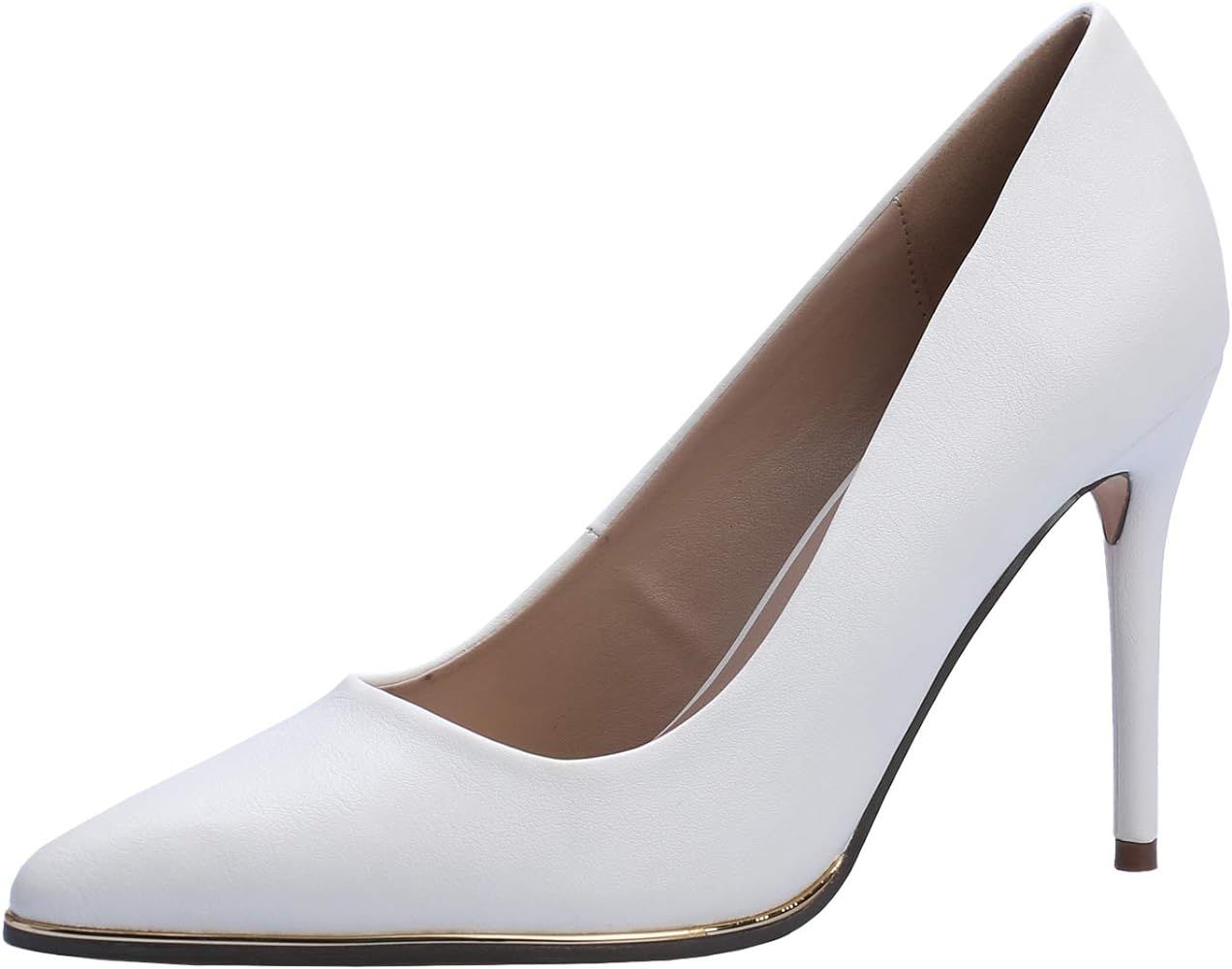 Amazon.com | REDTOP Women's High Heel Dress Pumps Shoes Classic Fashion Pointed Toe Party Dress S... | Amazon (US)