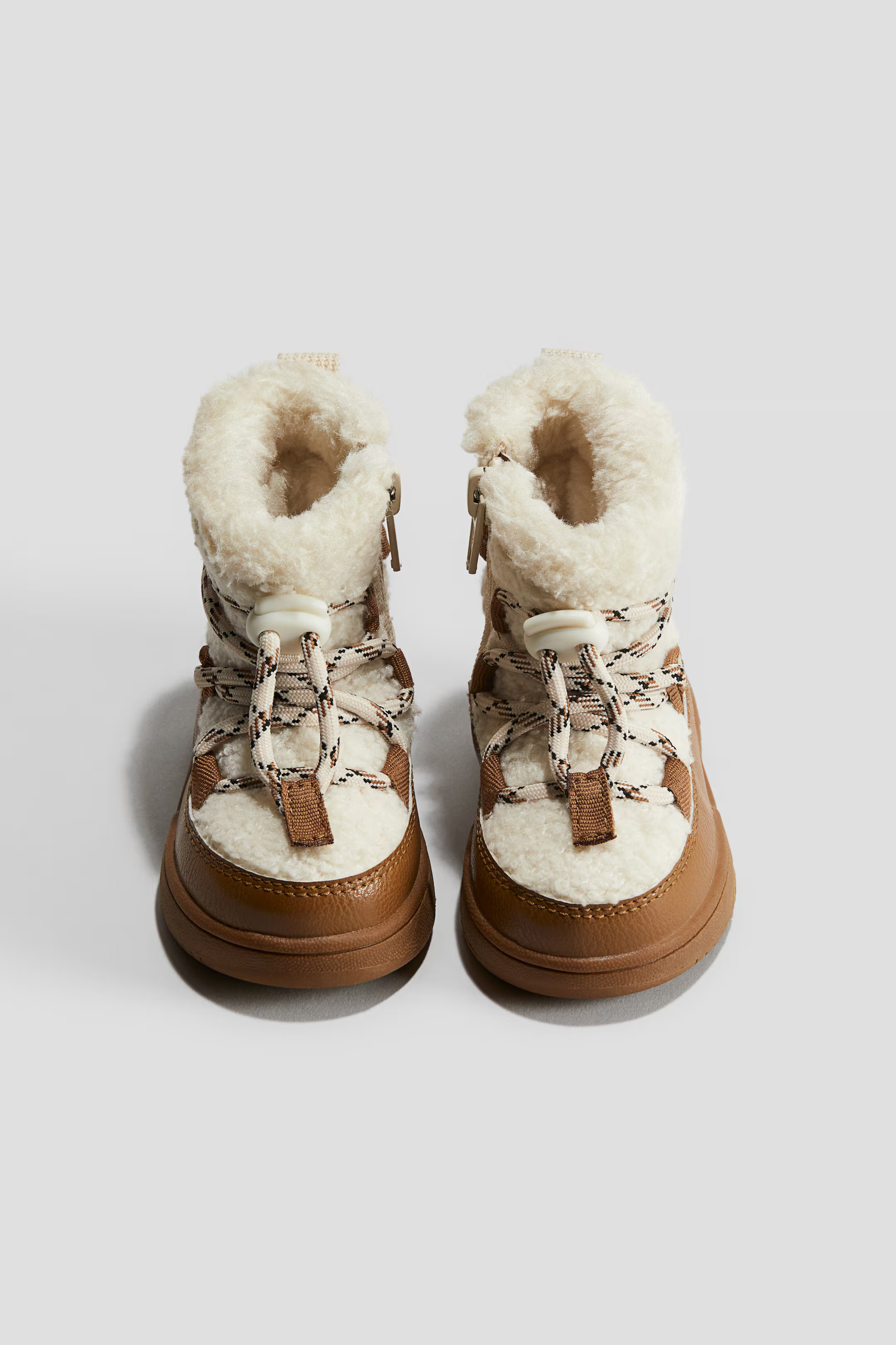 Schneestiefel mit Teddyfleece - Beige/Braun - Kids | H&M AT | H&M (DE, AT, CH, NL, FI)