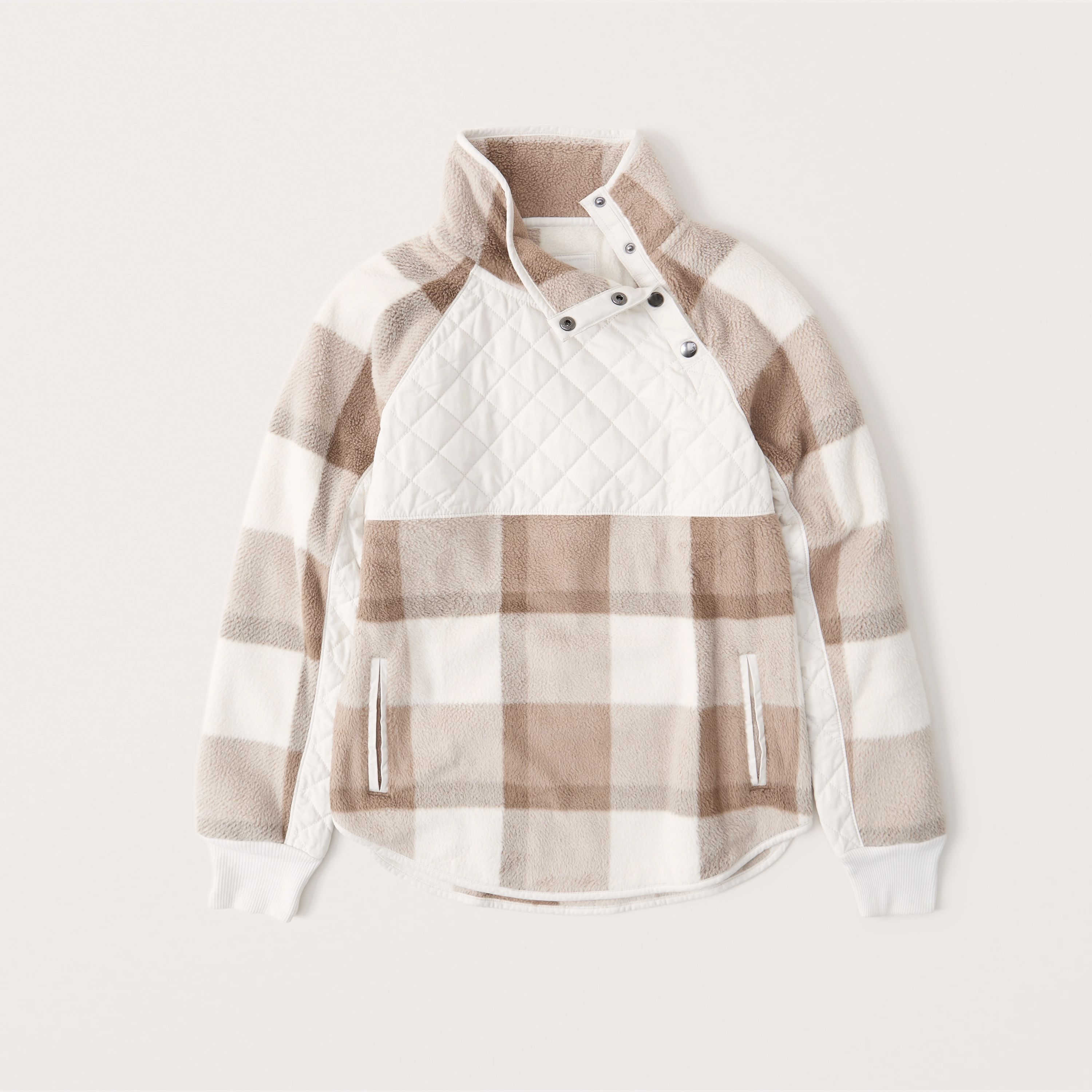 Asymmetrical Snap-Up Fleece | Abercrombie & Fitch (US)