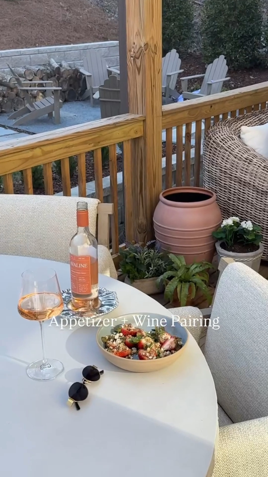 INGREDIENTS:
Strawberries
Blue cheese crumbles of your choice (I love @treasurecavecheese )
Balsamic Reduction
Chopped walnuts
Sliced Basil
Flaky Salt
Black pepper

Rosé (love @avaline )

DIRECTIONS:
Leaving the stems on the strawberries, slice in half lengthwise and set on a serving platter. Sprinkle blue cheese crumbles (or even wedges of blue cheese) on each strawberry half, then drizzle with balsamic reduction. Sprinkle walnuts and basil on top, followed by flaky salt and pepper. Serve with a chilled glass of Rosé. THAT IS IT!

#LTKParties #LTKSeasonal #LTKWatchNow