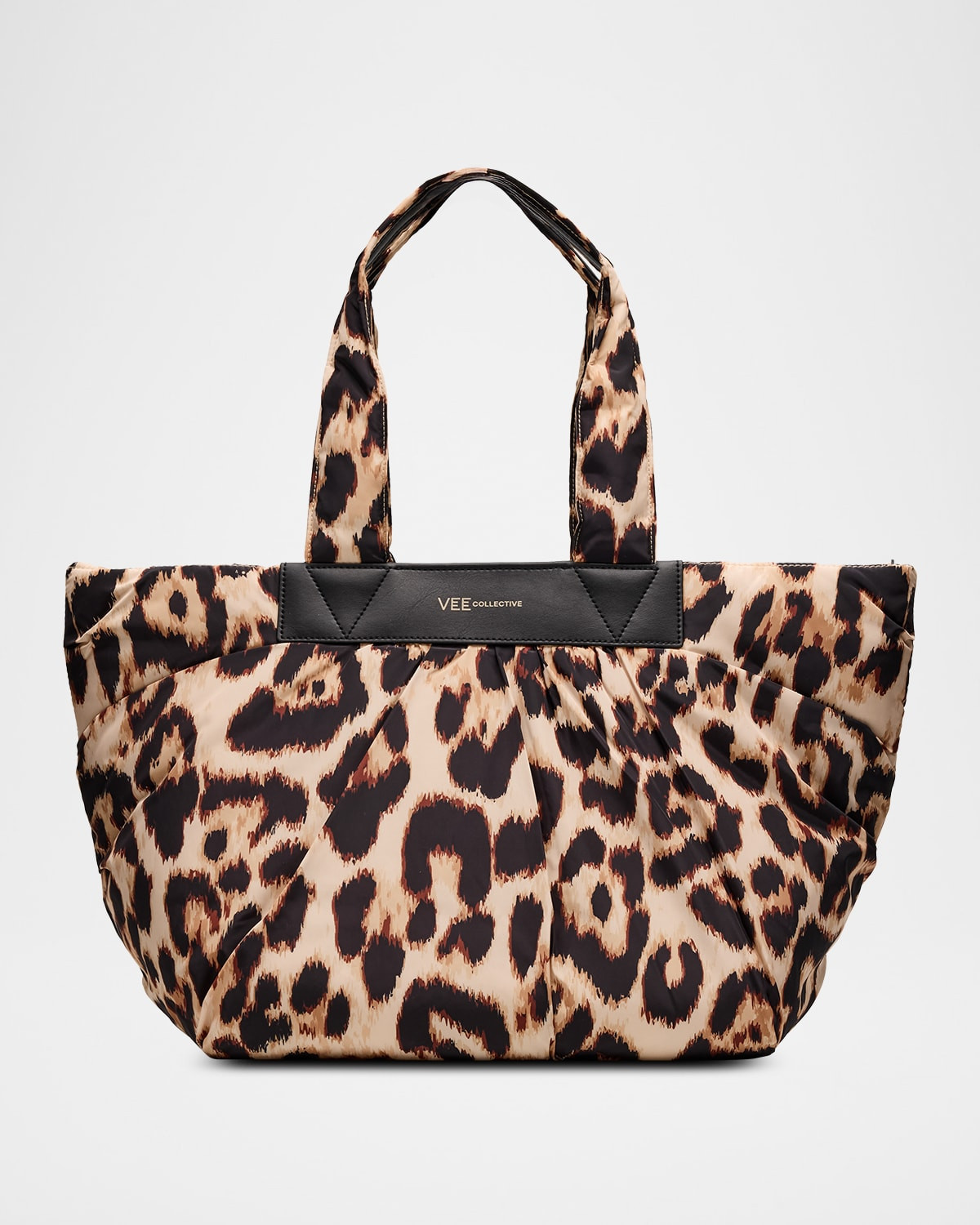 Caba Medium Polyester and Nylon Leopard-Print Tote Bag | Neiman Marcus