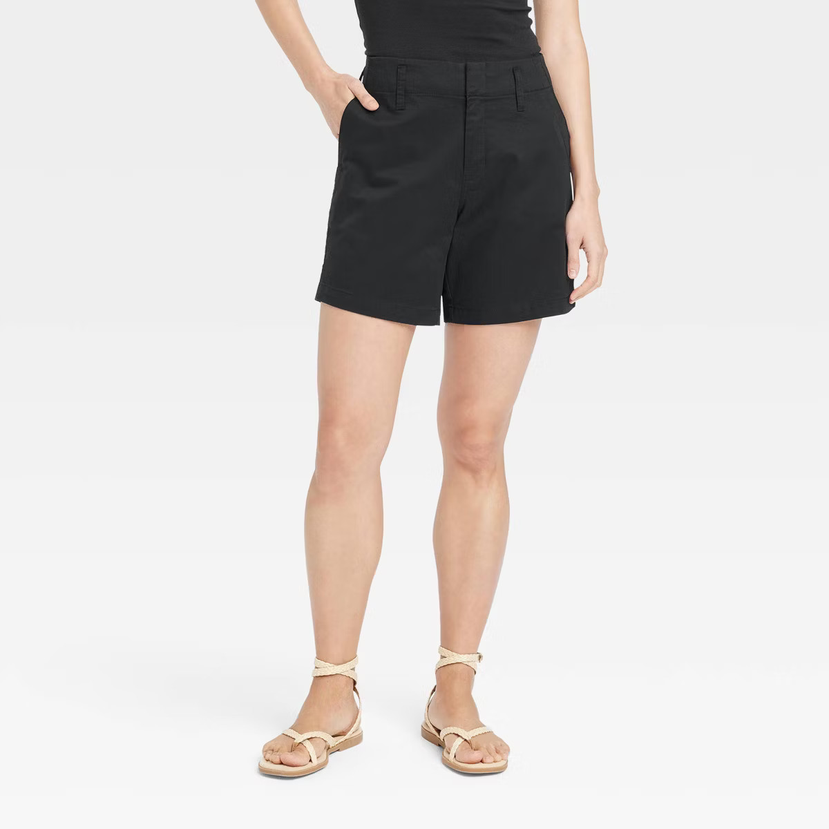 Women's High-Rise Tailored Everyday Shorts - A New Day™ | Target