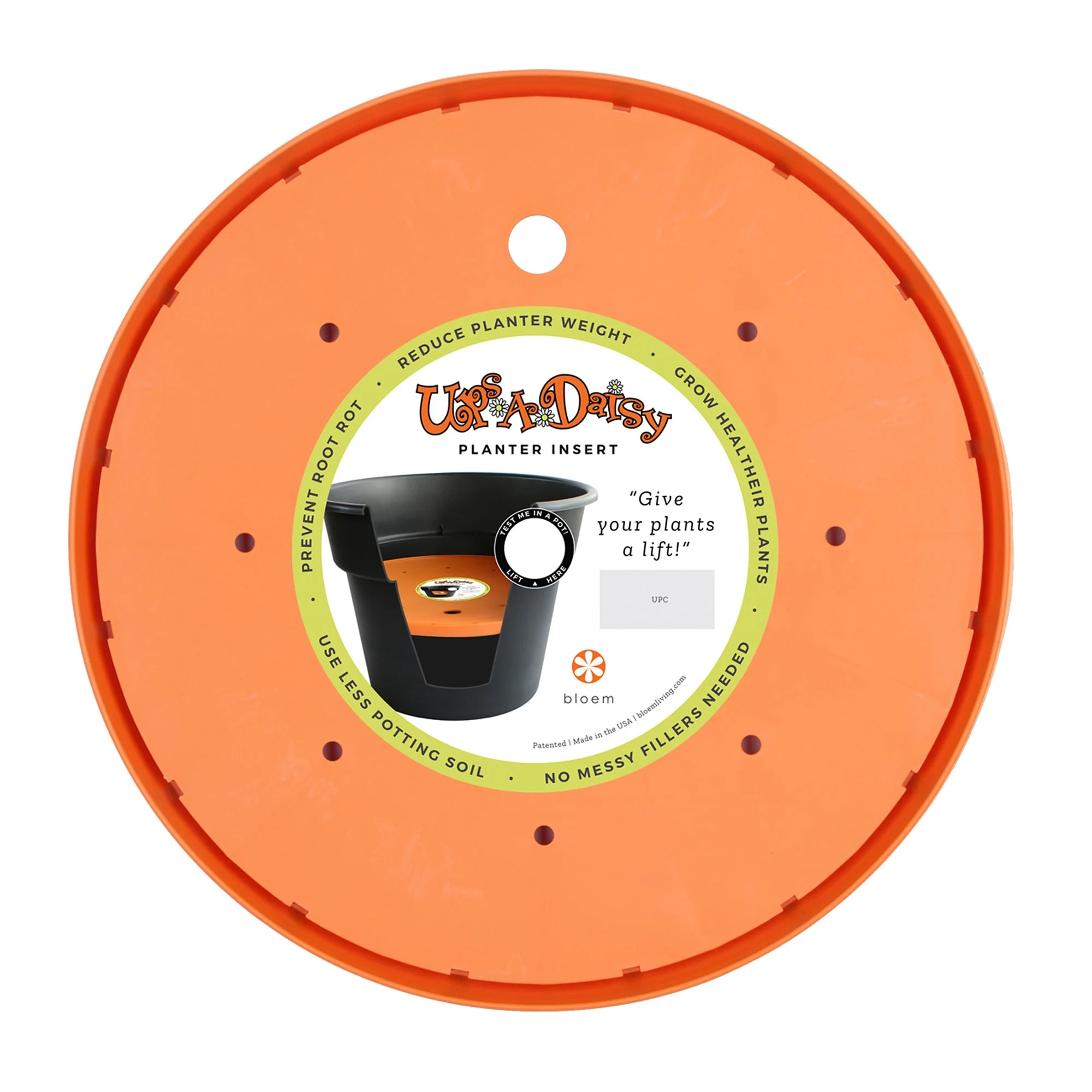 Bloem Ups-A-Daisy Round Planter Lift Insert: 16" - Orange | Walmart (US)