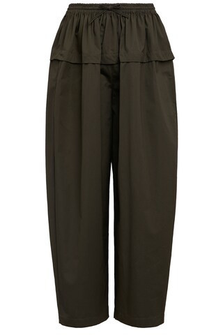 ALAÏA ALAΪA Peplum Pant in Olive | FWRD 