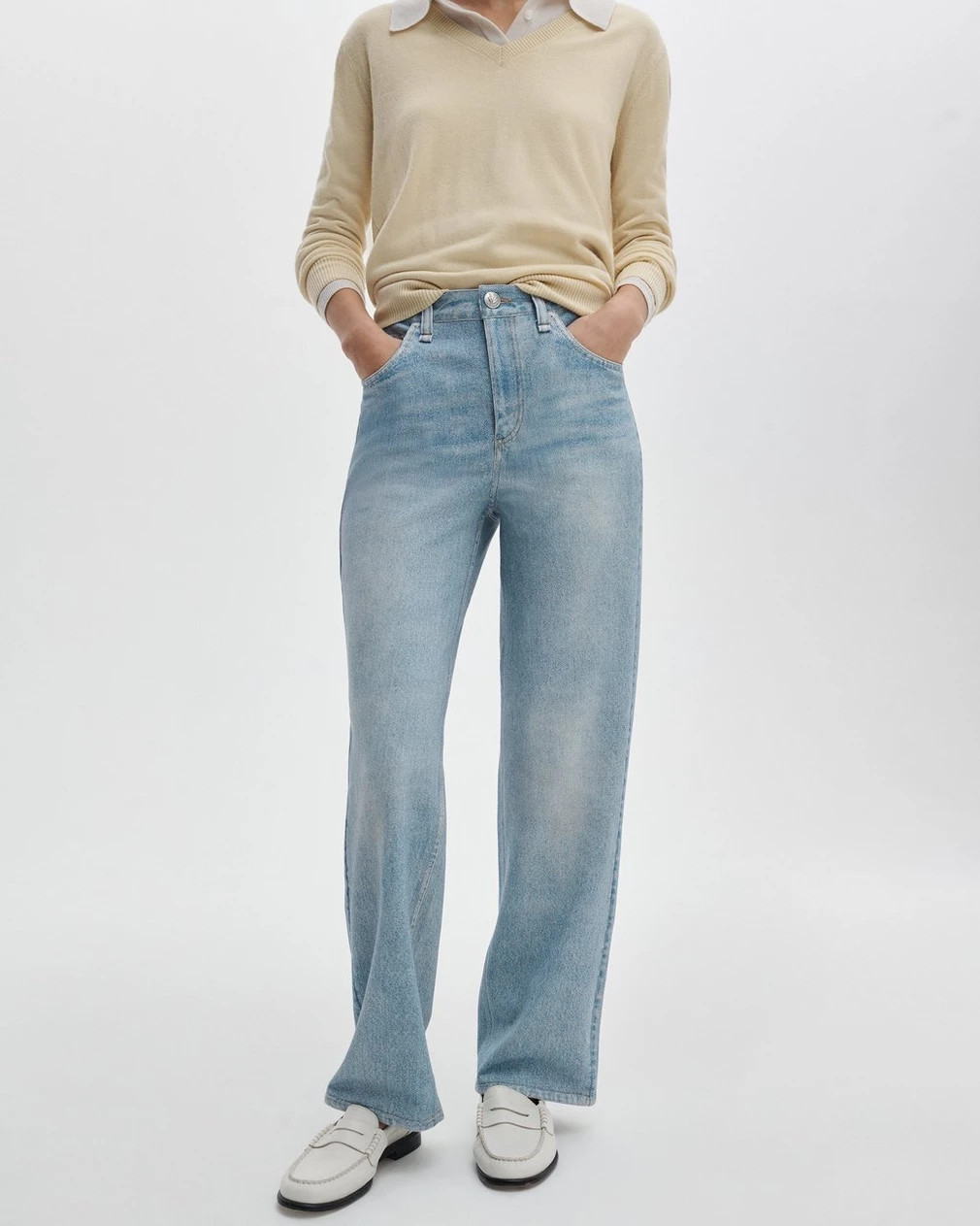 Buy rb Miramar Shea Ankle Relaxed Straight Pants for GBP 275.00 | rag & bone UK | rag & bone