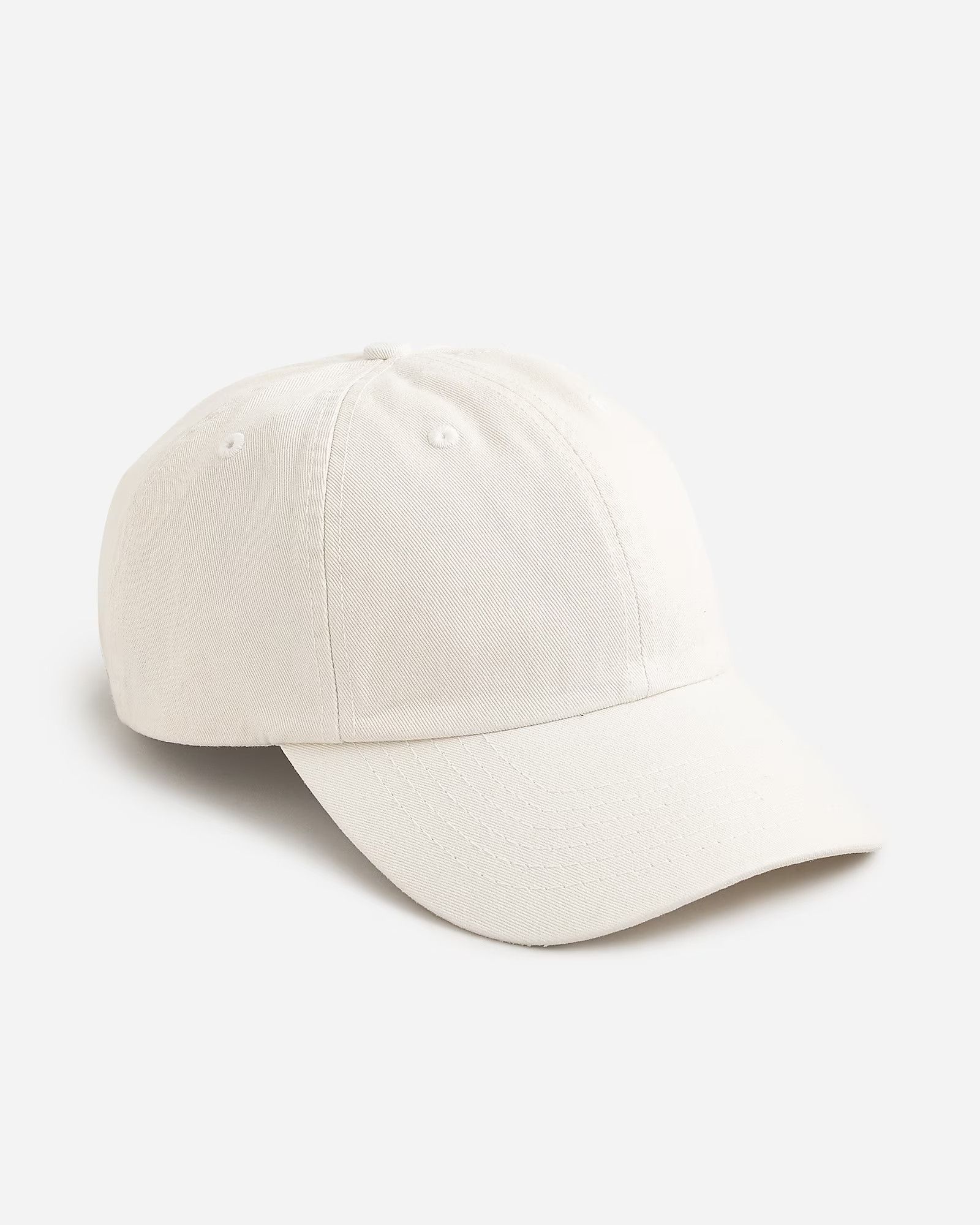 Made-in-the-USA garment-dyed twill baseball cap | J.Crew US