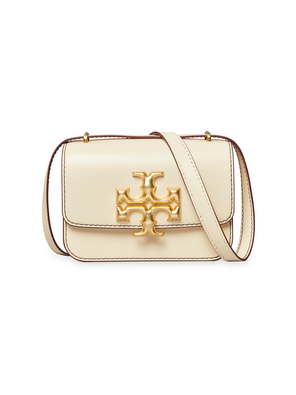 Women's Eleanor Small Patent Leather Shoulder Bag - Light Cream | Saks Fifth Avenue