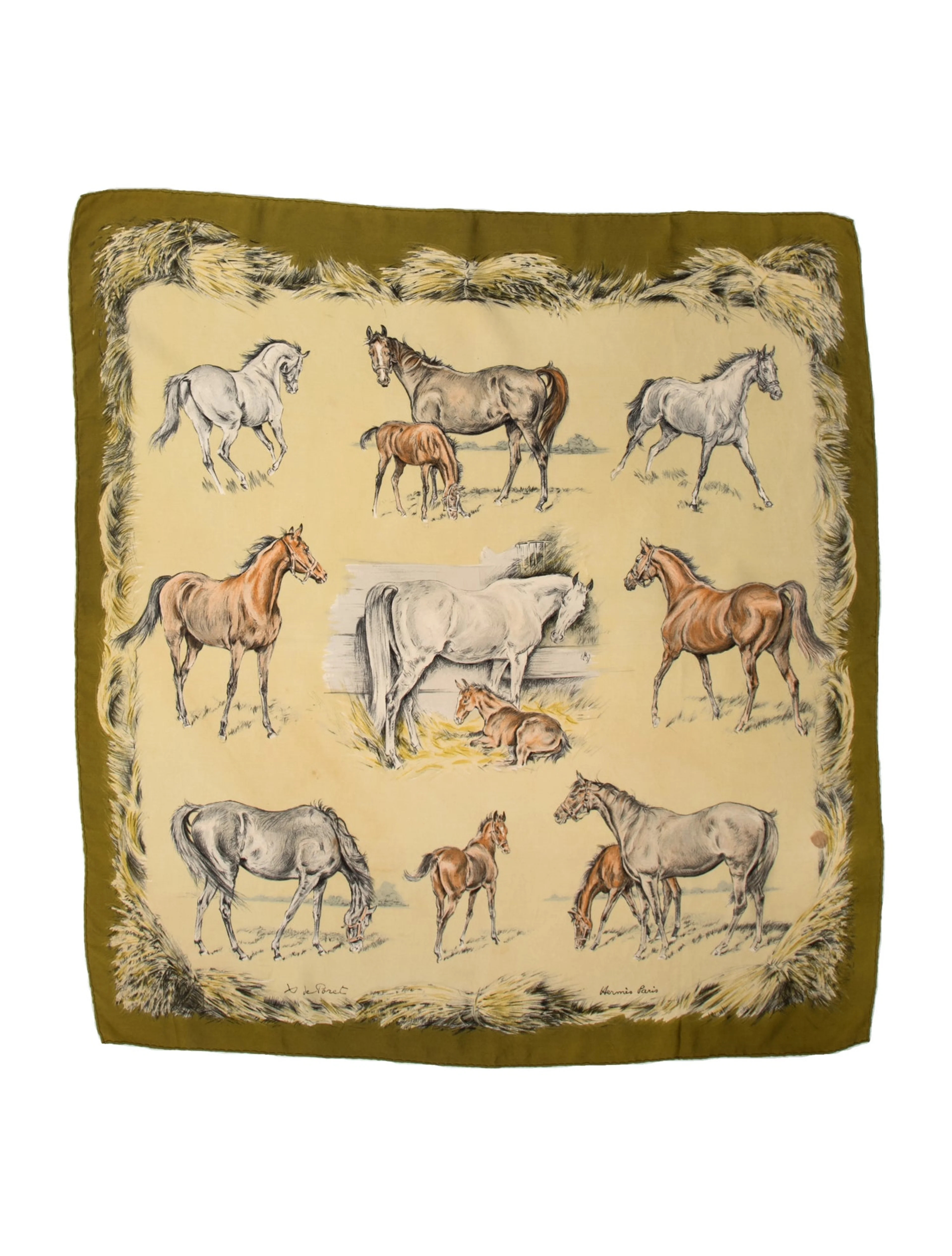 Les Poulains Silk Scarf | The RealReal