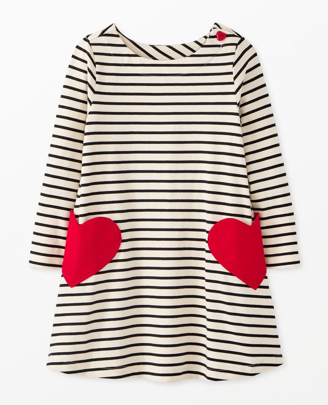 Valentine's Long Sleeve Swing Dress with Pockets | Hanna Andersson