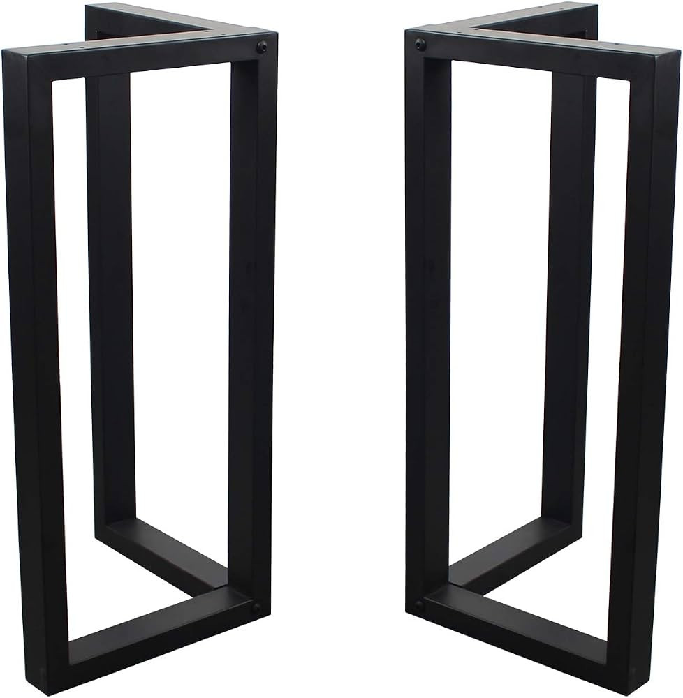 MBQQ 2 Pcs V Shape Table Legs - Heavy Duty Metal, Dining Table & DIY Iron Bench Legs (H28"xW17.7"... | Amazon (US)