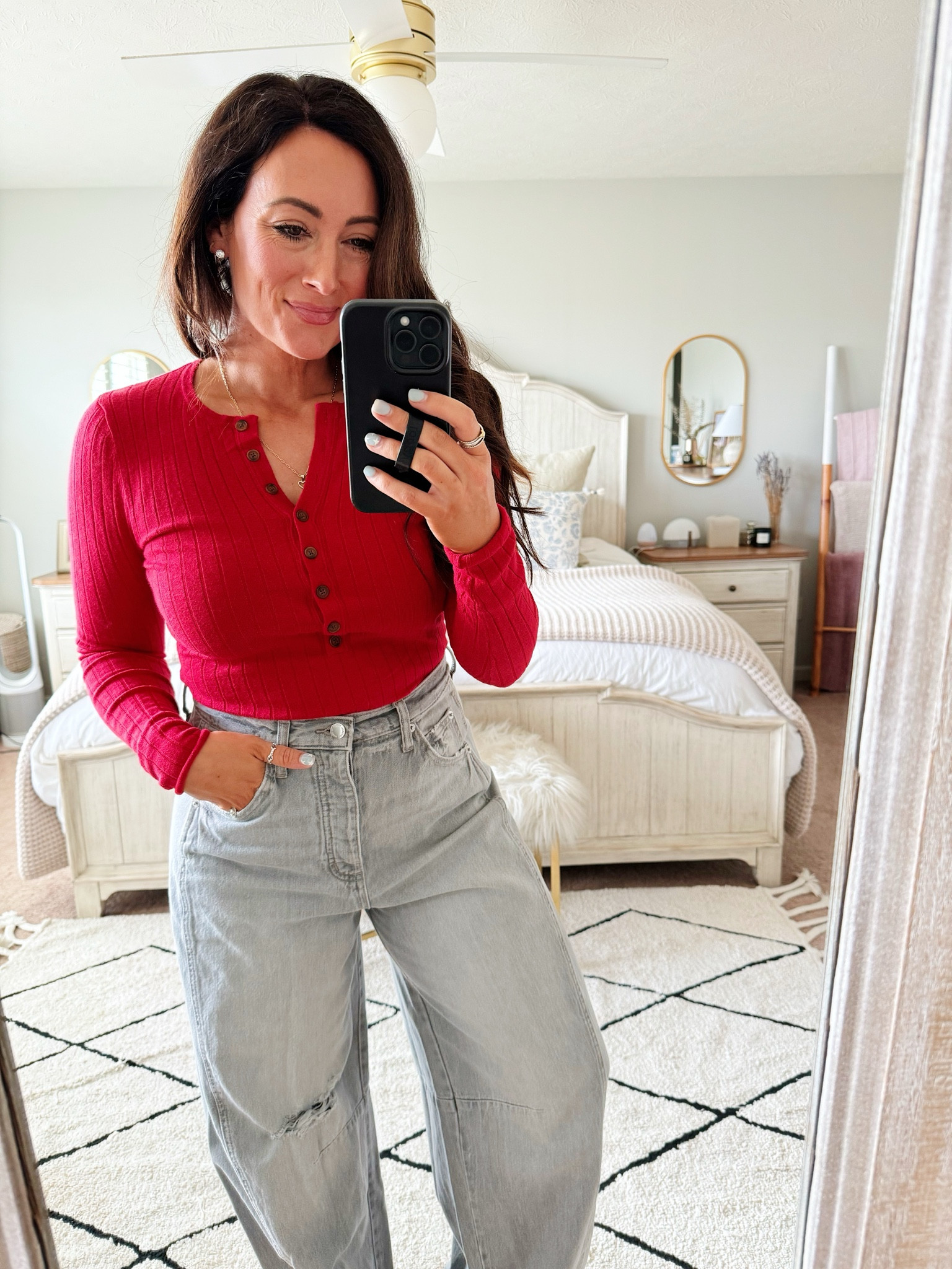 TARGET 🎯 TUESDAY
• medium top - runs small
• size 6 denim (true to size - not online yet)
• shoes true to size 

#LTKFindsUnder50 #LTKStyleTip #LTKBacktoSchool