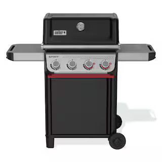 Spirit SC-E-425 4-Burner Propane Gas Grill in Black with Crafted Griddle Insert | The Home Depot