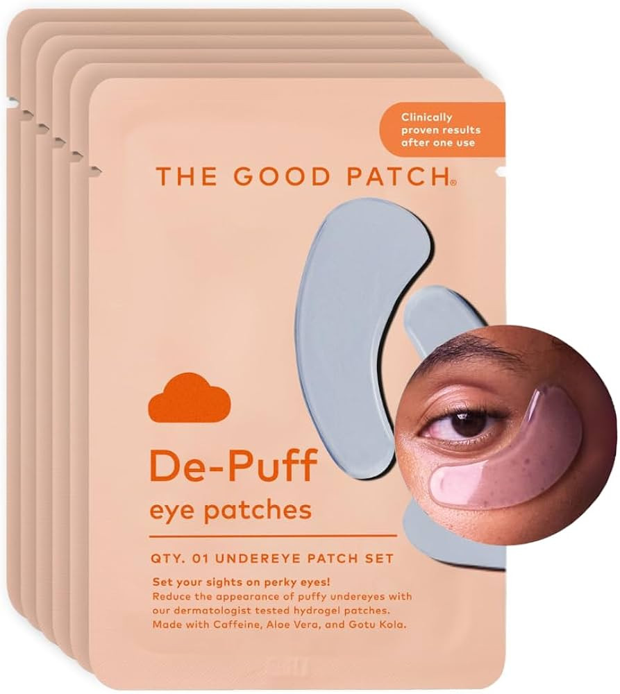 The Good Patch De-Puff Cooling Hydrogel Under Eye Patches for Puffy Eyes and Under Eye Bags, Made... | Amazon (US)