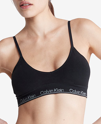 Calvin Klein Modern Seamless Naturals Lightly Lined Triangle Bralette QF7093 - Macy's | Macy's