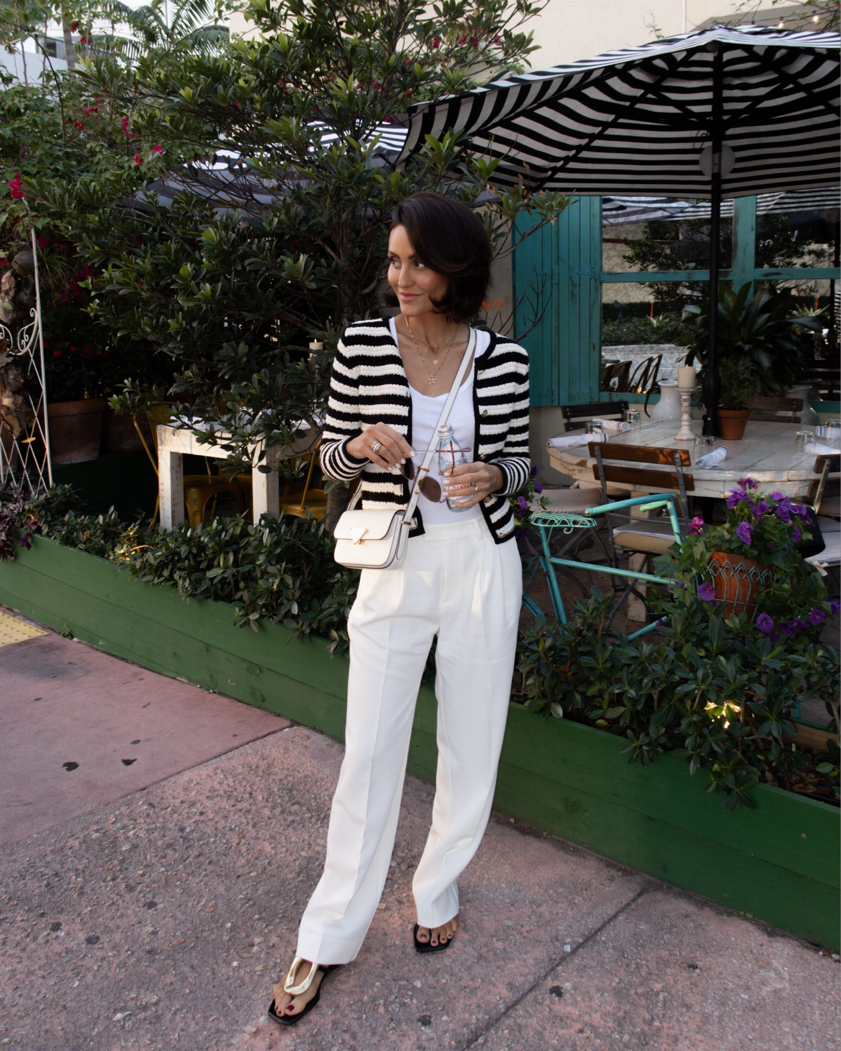 Outfit of the night 
Cardigan XS
Tank XS
Pants 2 fits oversized 

#LTKstyletip #LTKshoecrush #LTKitbag