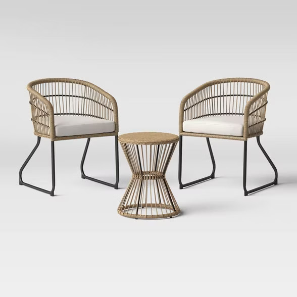 Martii 3pc Patio Chat Set - Natural - Project 62™ | Target