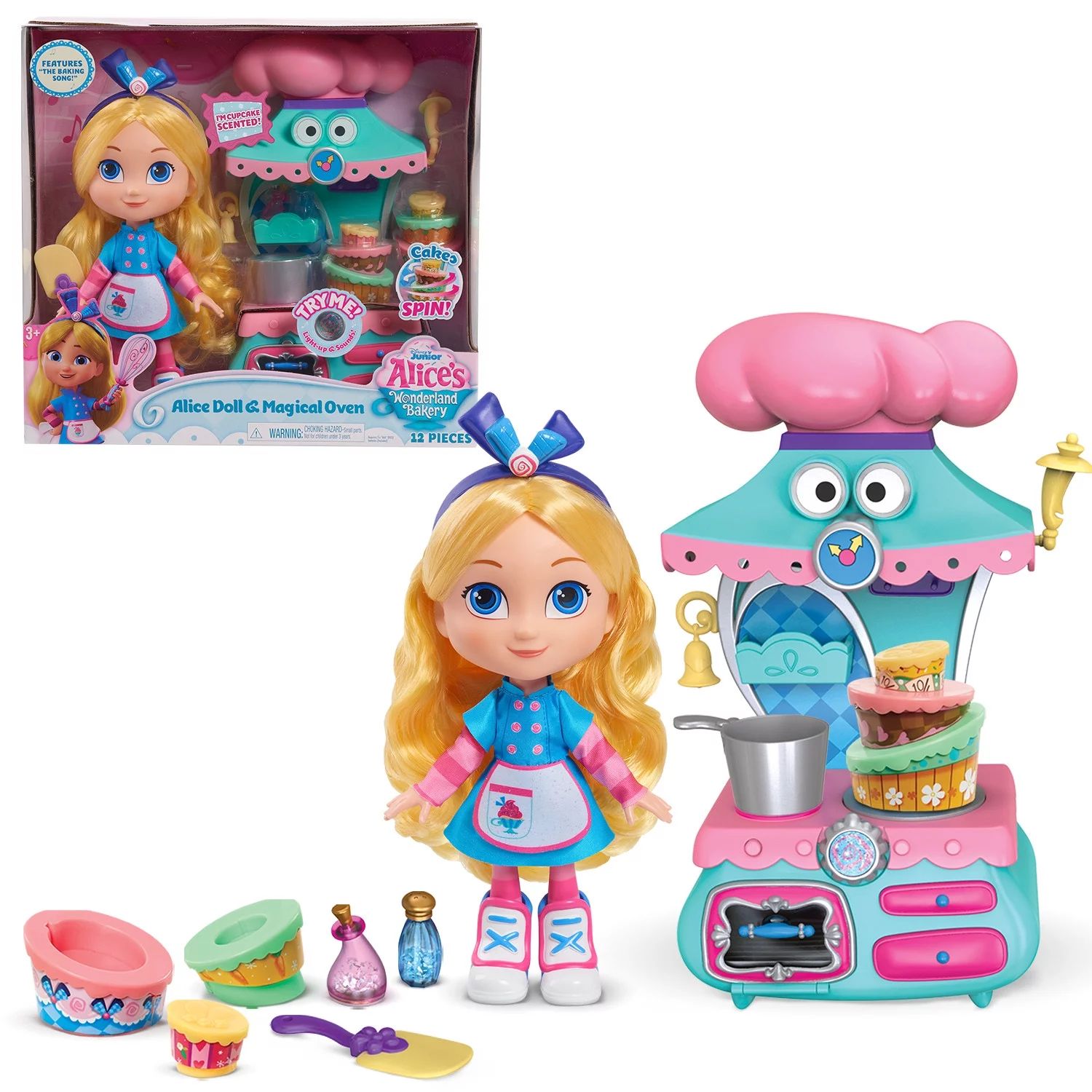 Just Play Disney Junior Alice’s Wonderland Bakery Alice & Magical Oven Set, Kids Toys for Ages ... | Walmart (US)