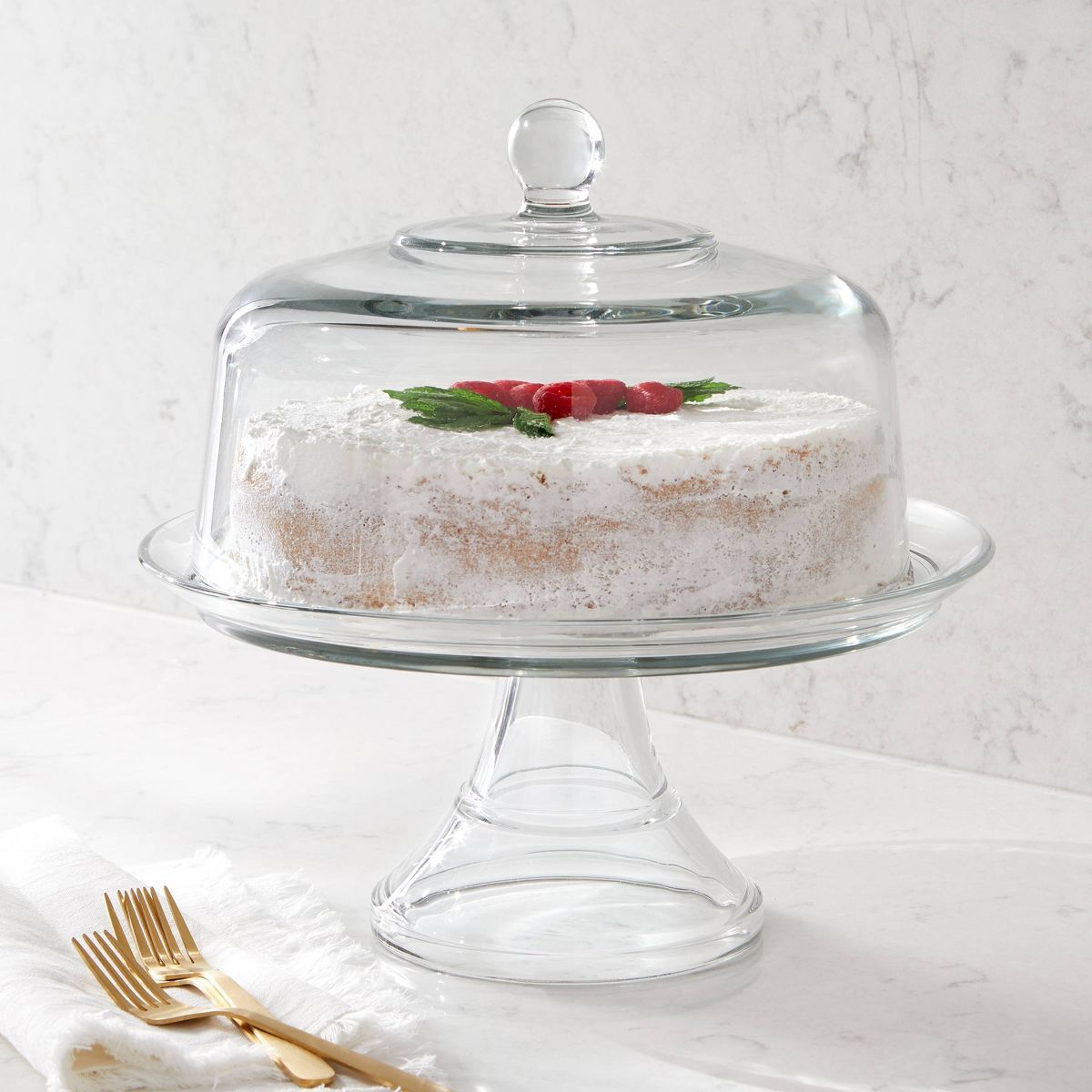 Classic Glass Cake Stand with Dome - Threshold™ | Target