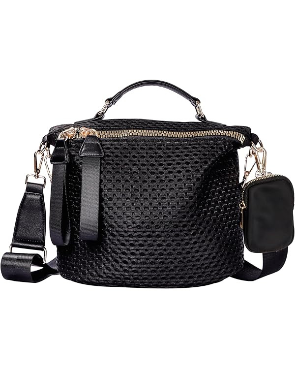 Splashproof Nylon Crossbody Bag for Women Anti-theft Purse Shopping Tote Bag Lightweight Shoulder... | Amazon (US)