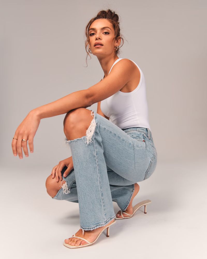 Women's High Rise 90s Relaxed Jean | Women's Bottoms | Abercrombie.com | Abercrombie & Fitch (US)