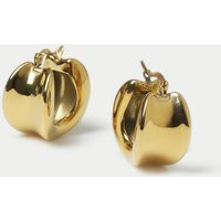 Autograph Women's Stainless Steel Chubby Hoop Earrings - Gold, Gold | Marks & Spencer (UK)