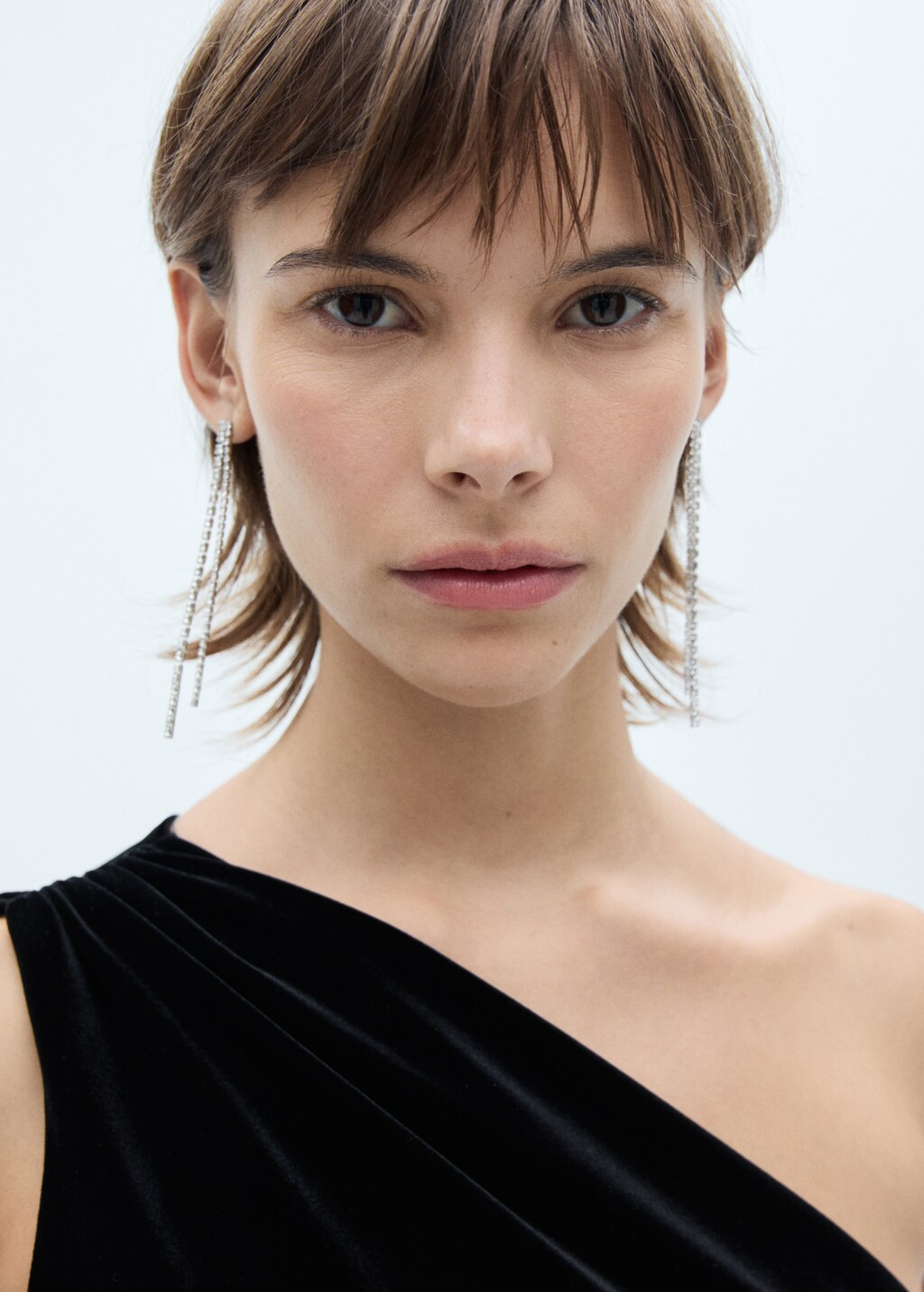 Crystal thread earrings - Women | MANGO USA | Mango (US/MX/AU)