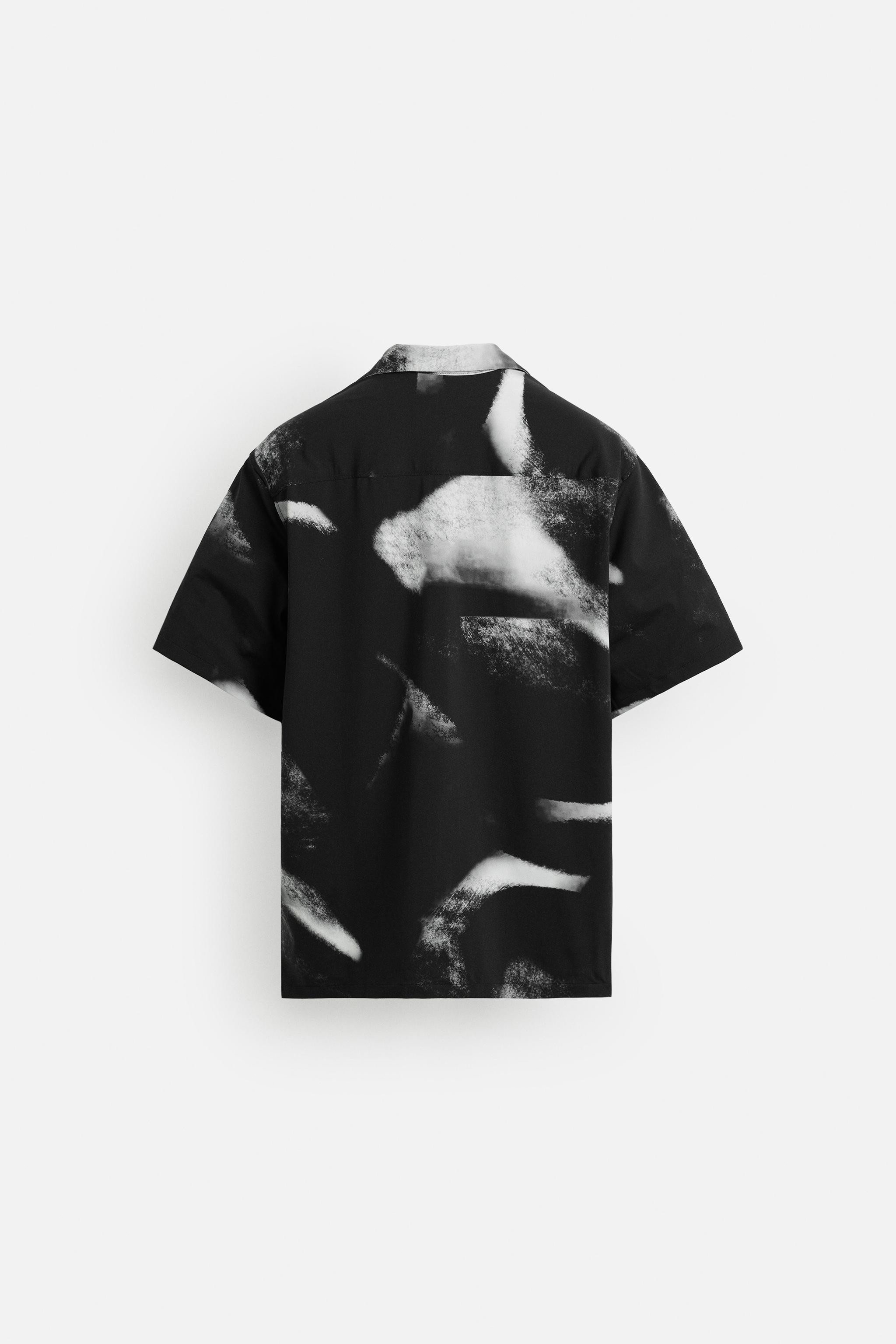 ABSTRACT PRINT STRETCH SHIRT | Zara US