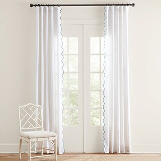 Emma Scalloped Drapery Panels - Set of 2 | Ballard Designs, Inc.