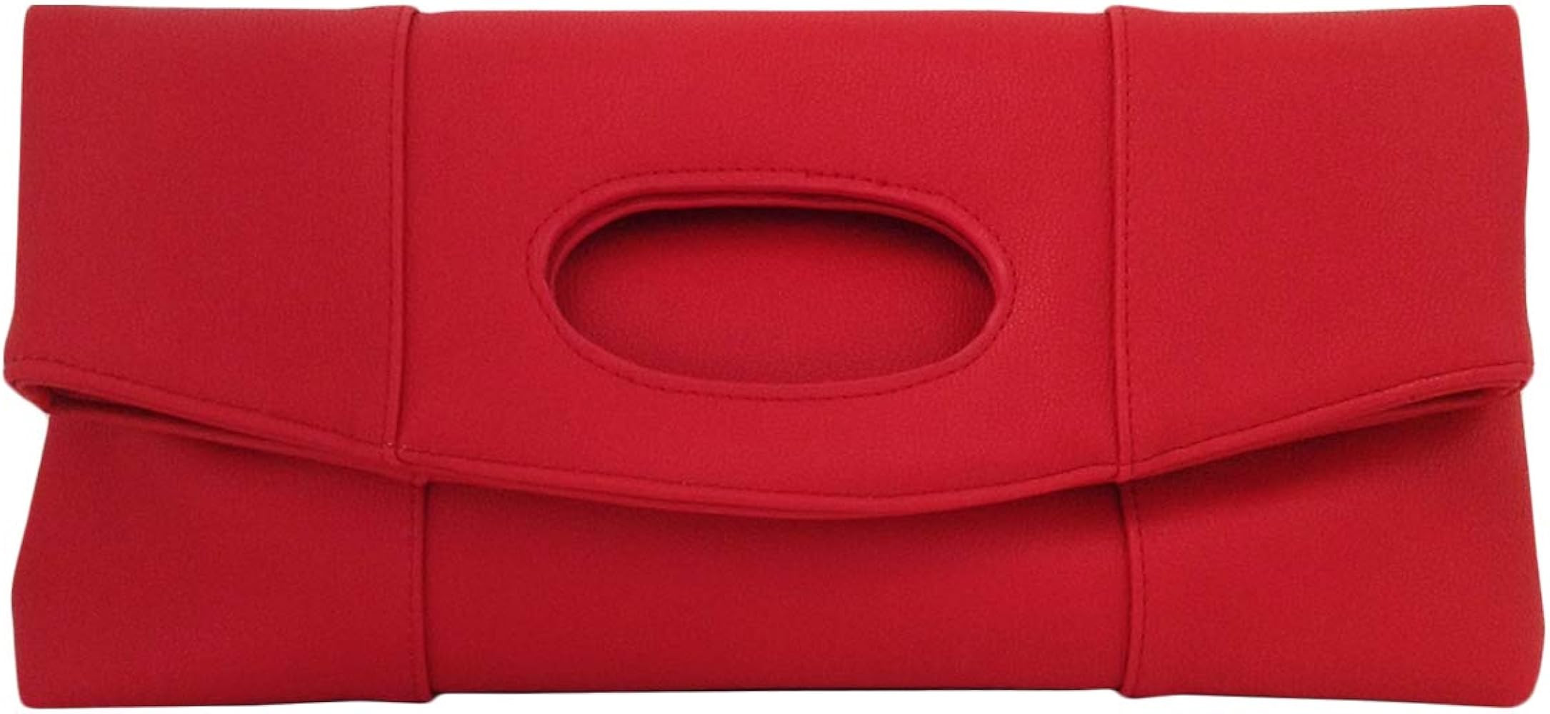 JNB Synthetic Leather Fold Over Clutch | Amazon (US)