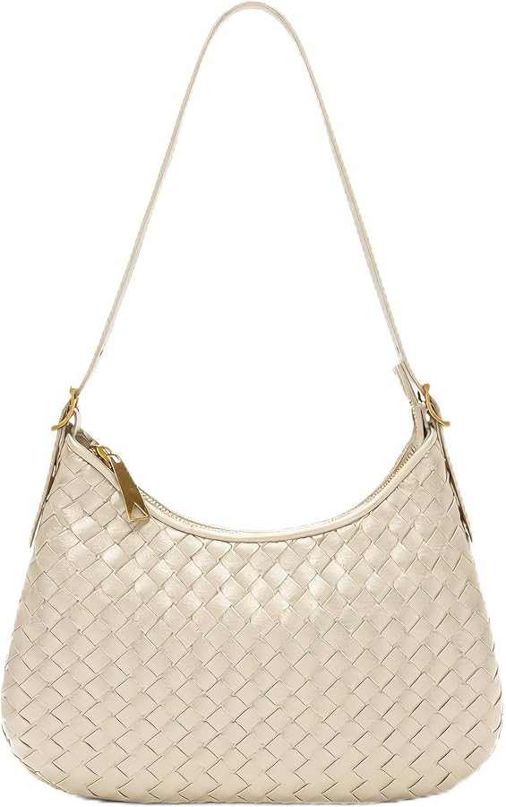Shoulder Handbags for Women Crossbody Woven Leather Tote Shoulder Bag Purse Hobo Lightweight With... | Amazon (US)