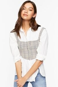 Glen Plaid Bustier Crop Top | Forever 21 (US)