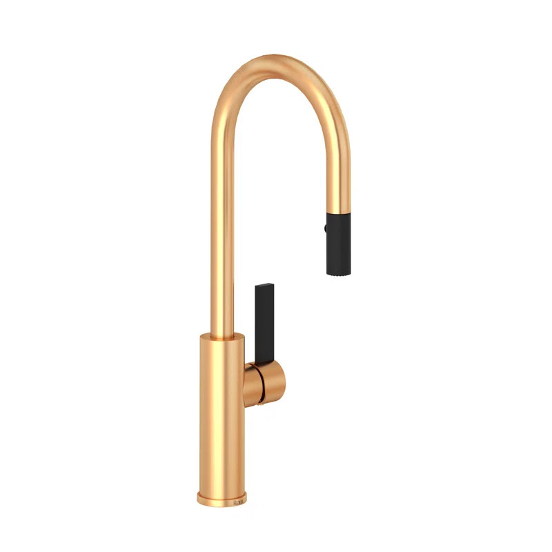 TR65D1LBSG Tuario Pull-Down Bar/Food Prep Kitchen Faucet with C-Spout | Wayfair Professional