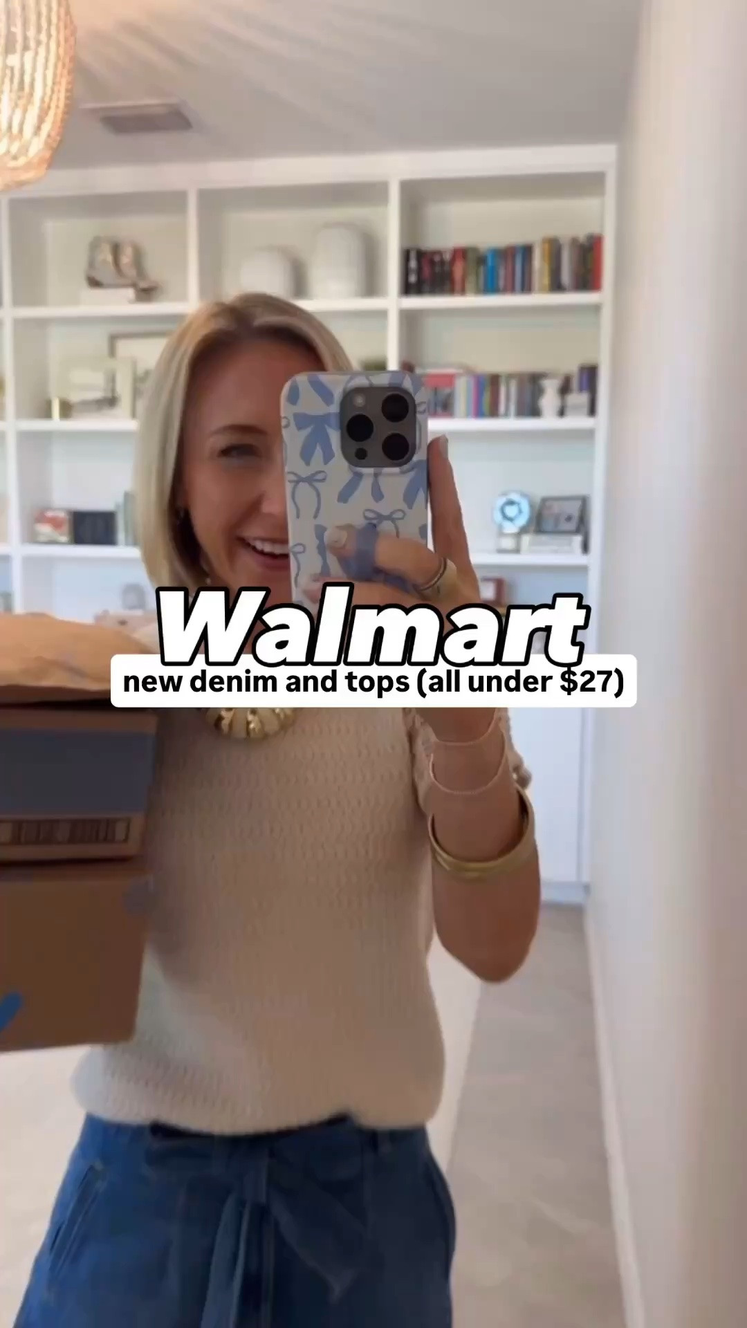 Walmart - new denim and tops (all under $27) * Textured Crewneck Sweater w/ Short Sleeves - size XS. $17.98. 2 colors. * Bow Tie Short - size 2. $26.98. 2 colors. 1. High Rise Draped Utility Jeans - size XS. $24.98. 30" Inseam. 2. Eyelet Trim Cotton Tank Top - size XS. $14.98. 4 colors. 3. High Rise Drapey Pleated Wide Leg Jeans - size XS. $24.98. 30" Inseam. 4. Pointelle Top - size XS. $14.98. 4 colors. 5. Boxy Cropped Graphic Tee - size XS. $9.98. 6 colors. 6. Flowy Lace Inset Tank - size XS. $17.98. 3 colors.

#LTKOver40 #LTKSeasonal