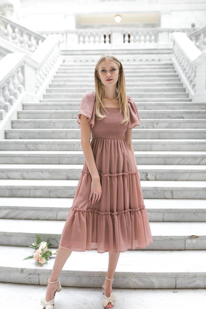 Ellie Dress in Dusty Rose | Ivy City Co