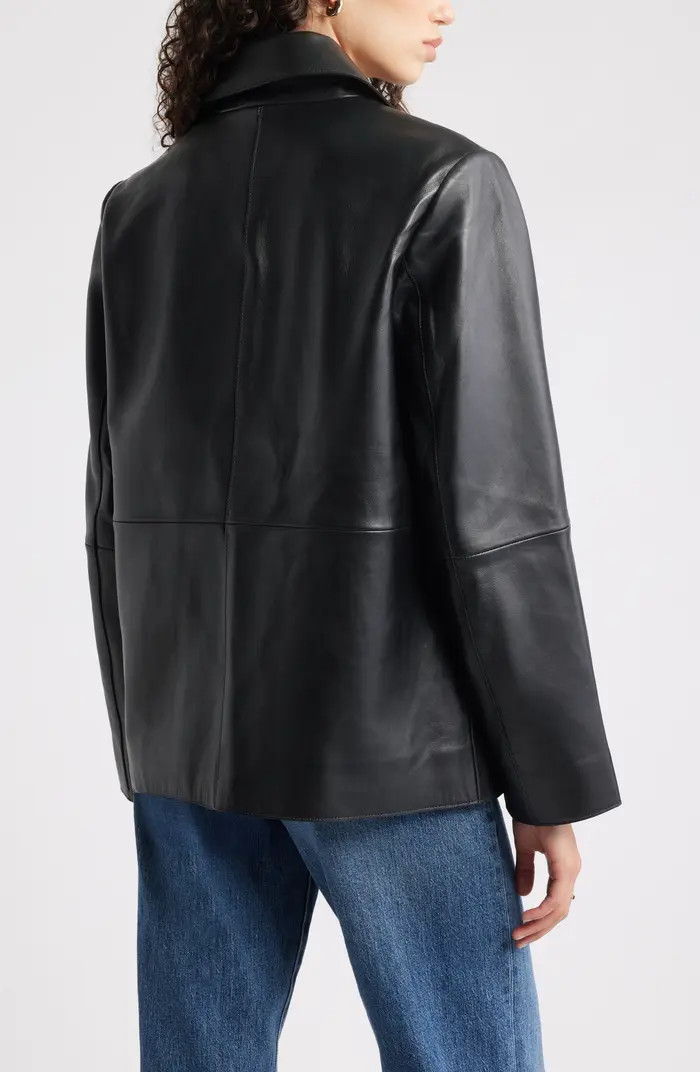 Leather Shirt Jacket | Nordstrom