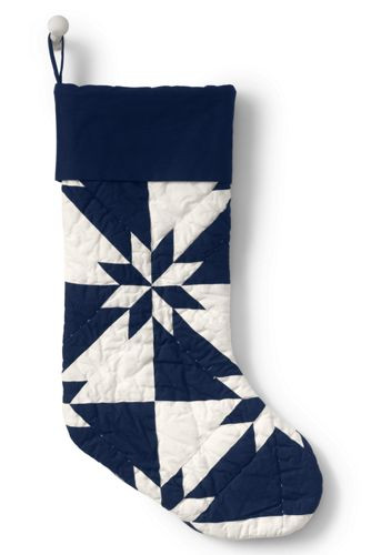 Patchwork Christmas Stocking | Lands' End (US)