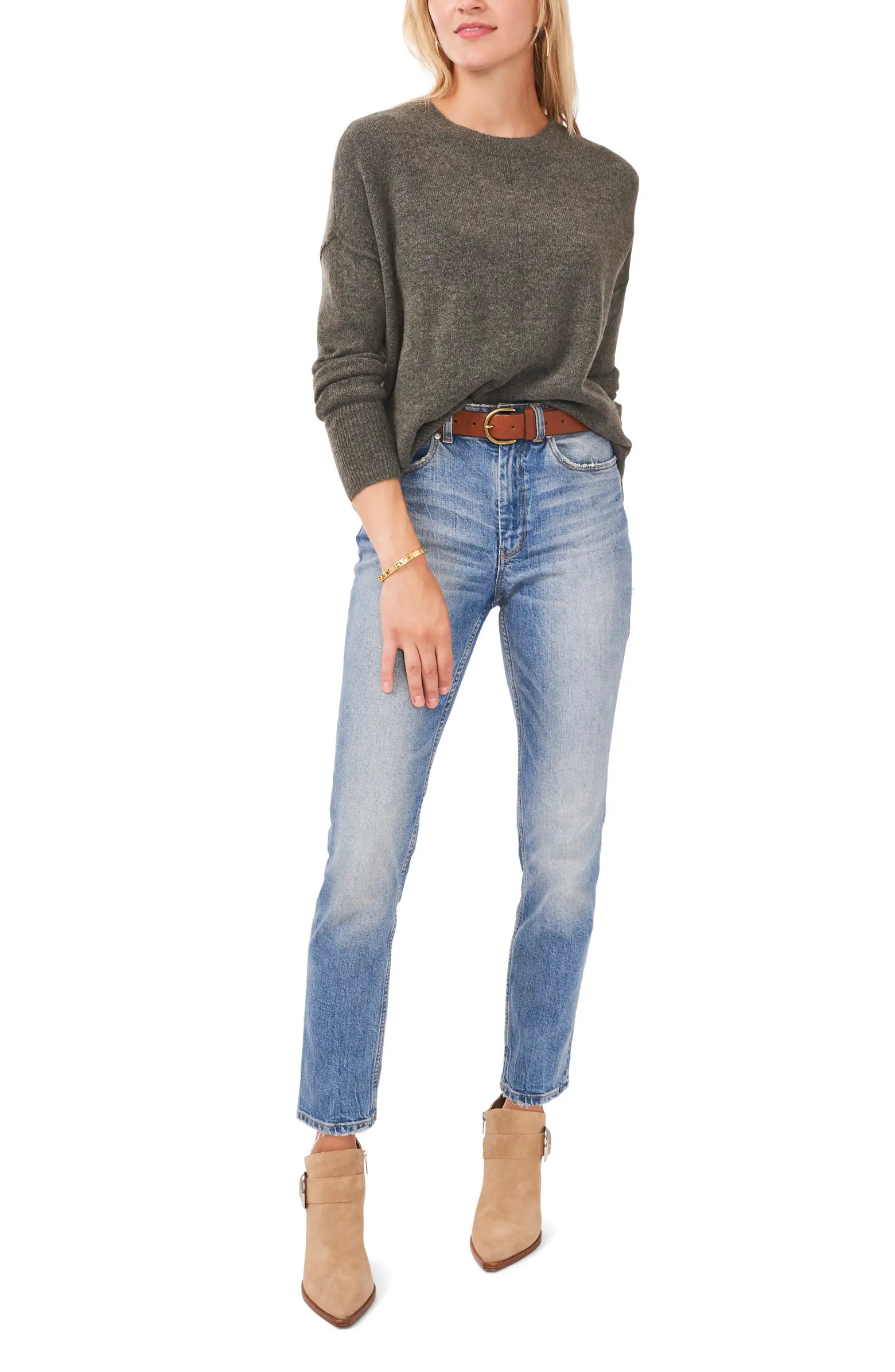 Exposed Seam Crewneck Sweater | Nordstrom